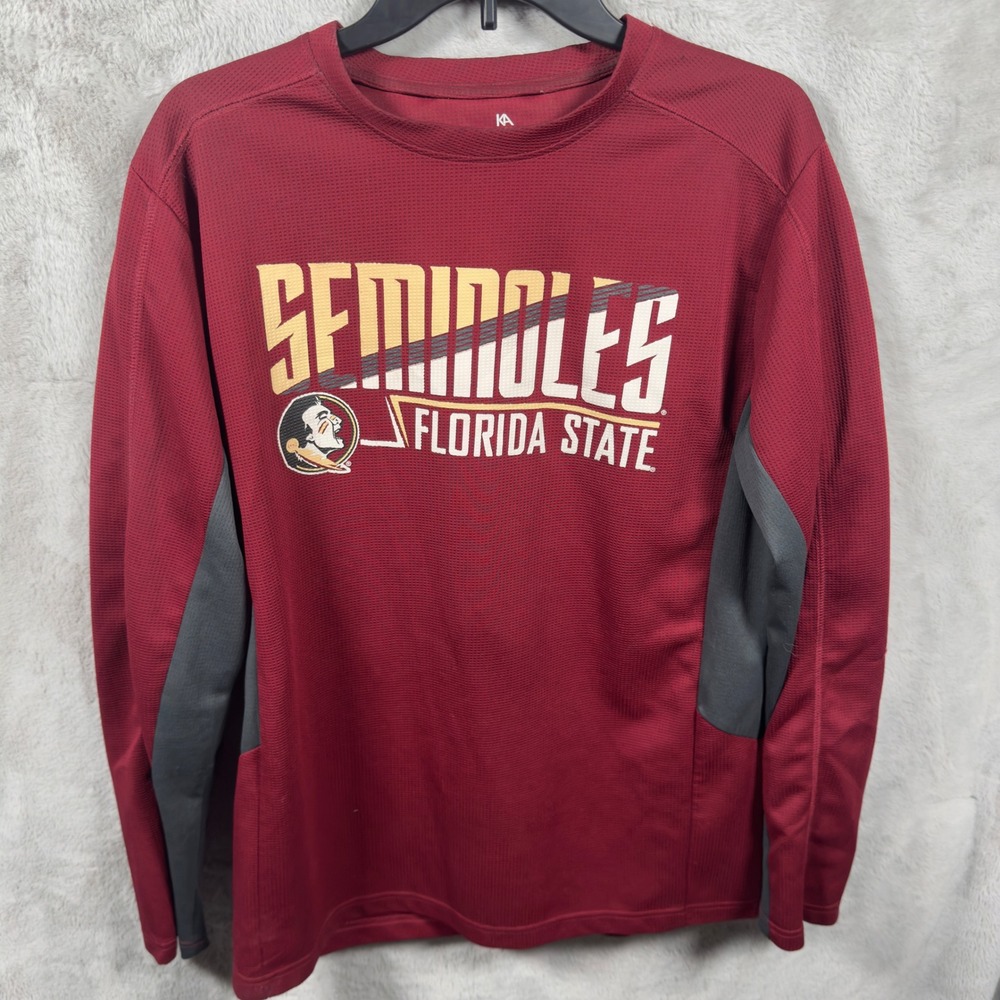 Knights Apparel Florida State Seminoles Long Sleeve Shirt Mens‎ Large Maroon